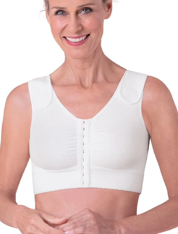 Anita Munich Compression Bra Front Closure Wire-Free Post Operative Bra, White | Anita Compression Bra | Front Closure Bra